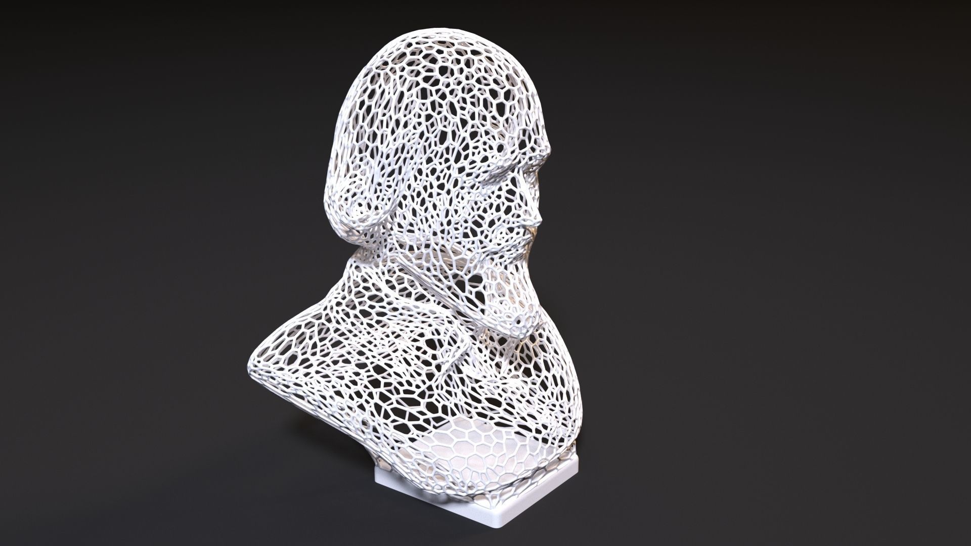 Shakespeare Bust 3D print model_7