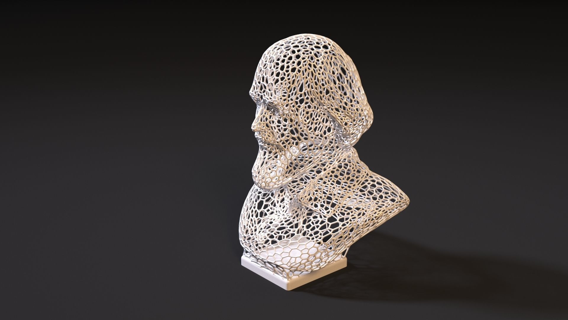 Shakespeare Bust 3D print model_1