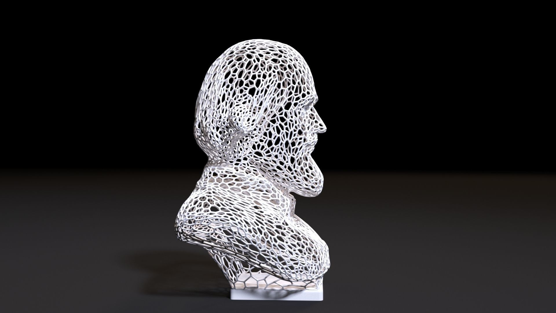 Shakespeare Bust 3D print model_6