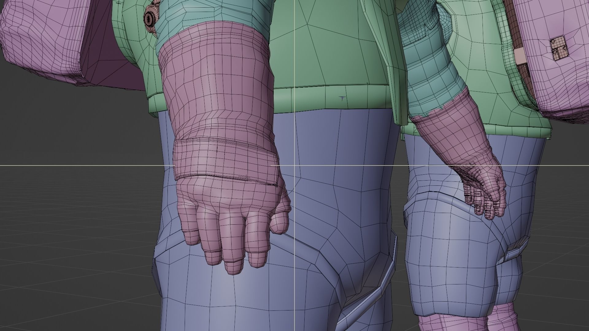 Axiom AxEMU Spacesuit White Rigged Low-poly 3D model_24