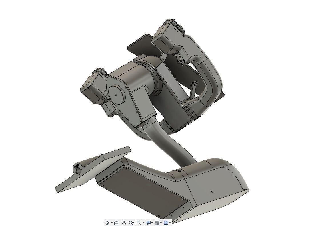 Flight SIM 3D Printed Yoke Kit Joystick Hall Sensors Version 3D print model_5