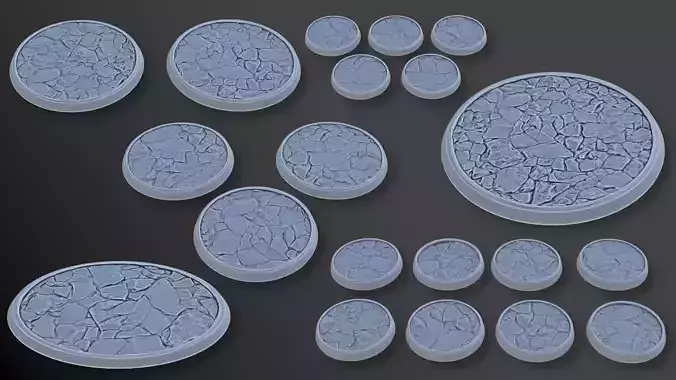 3D print cracked road bases 3D print model