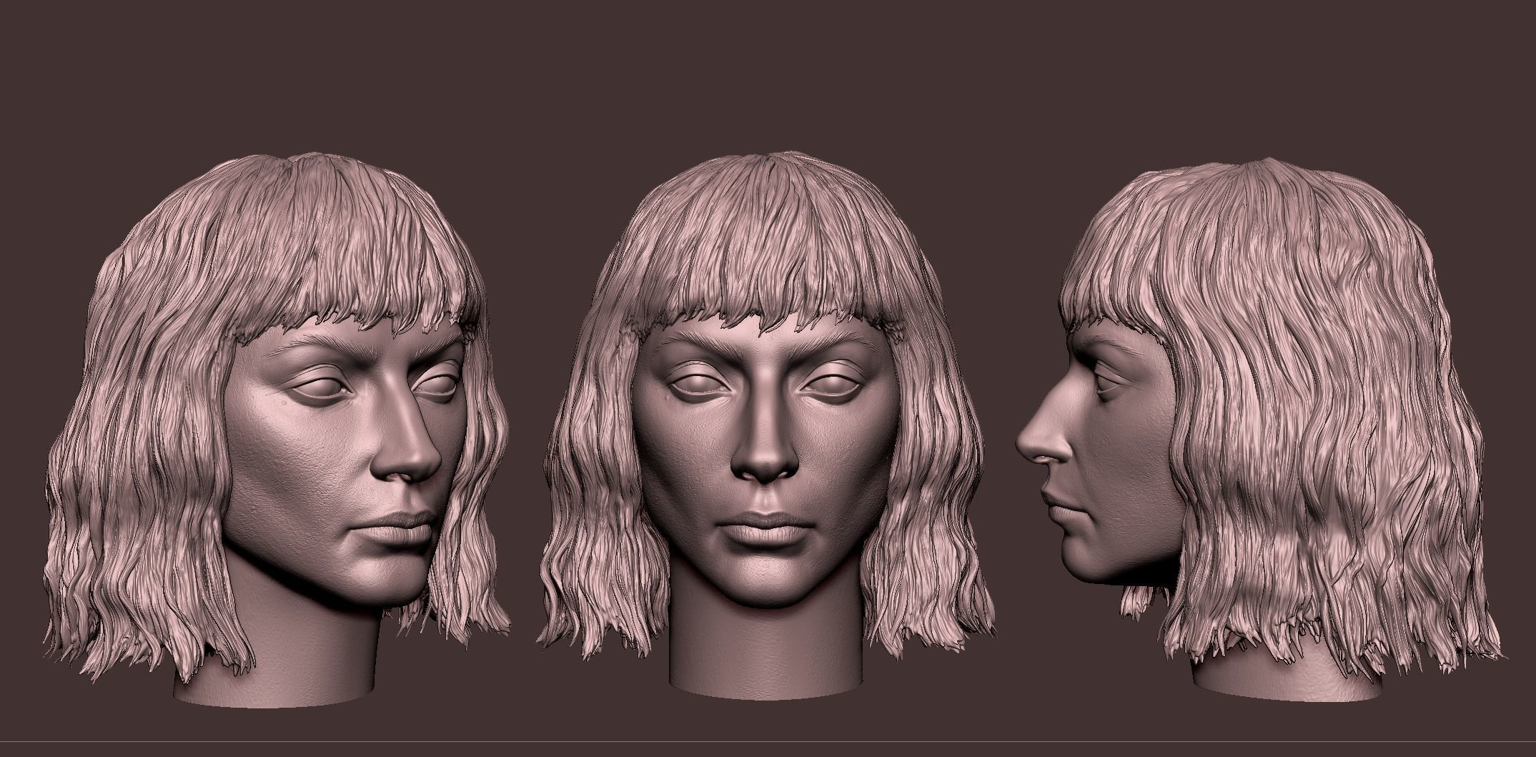 Harley Quinn - Lady Gaga Head 3D print model_3
