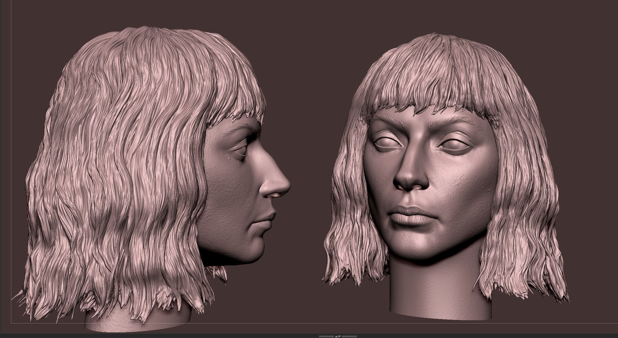 Harley Quinn - Lady Gaga Head 3D print model_4