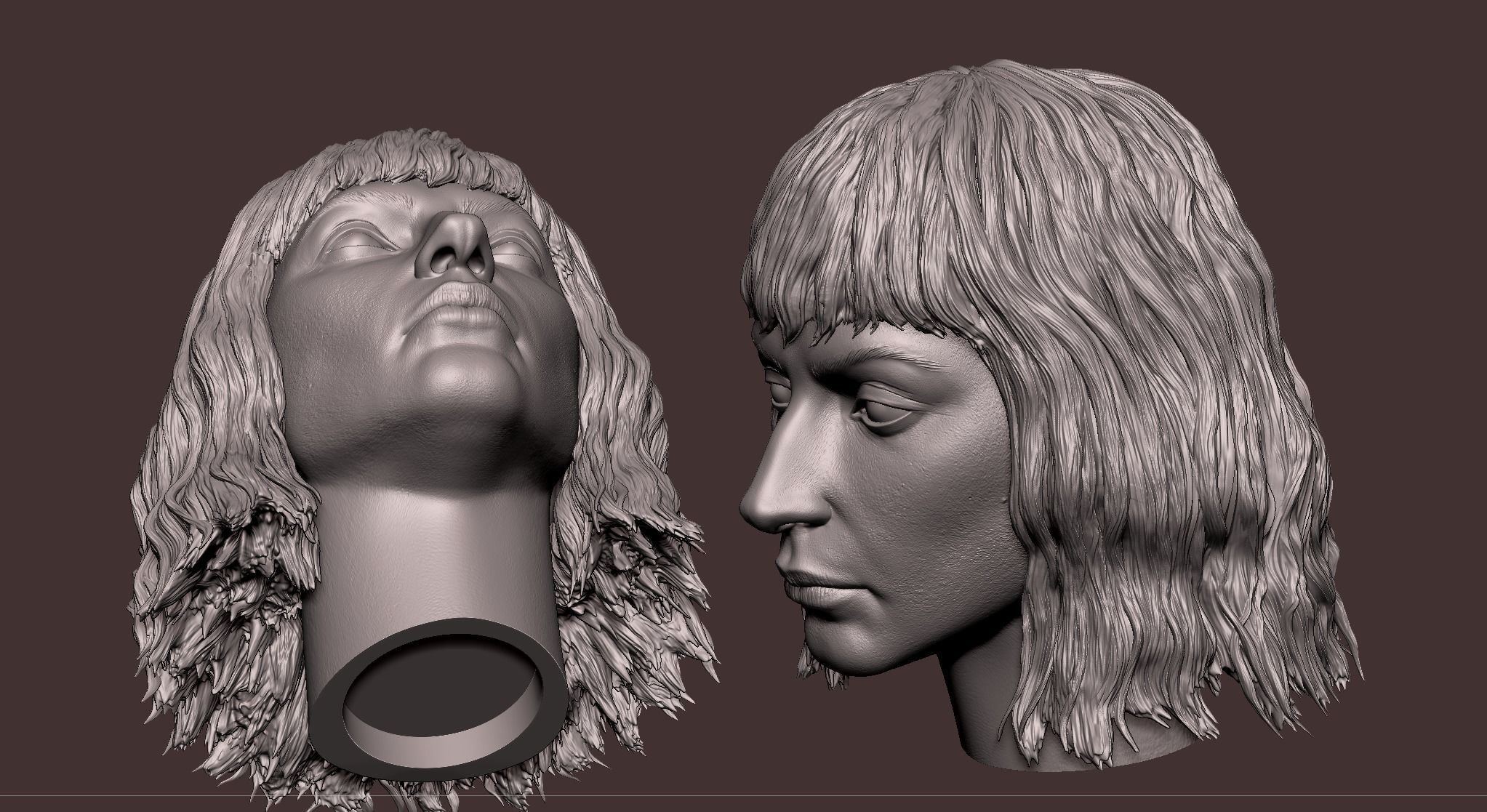 Harley Quinn - Lady Gaga Head 3D print model_7