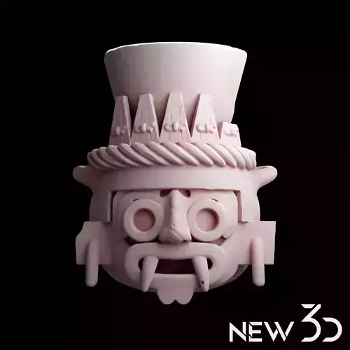 Tlaloc Model 3D vasija museo del templo mayor 3D print model
