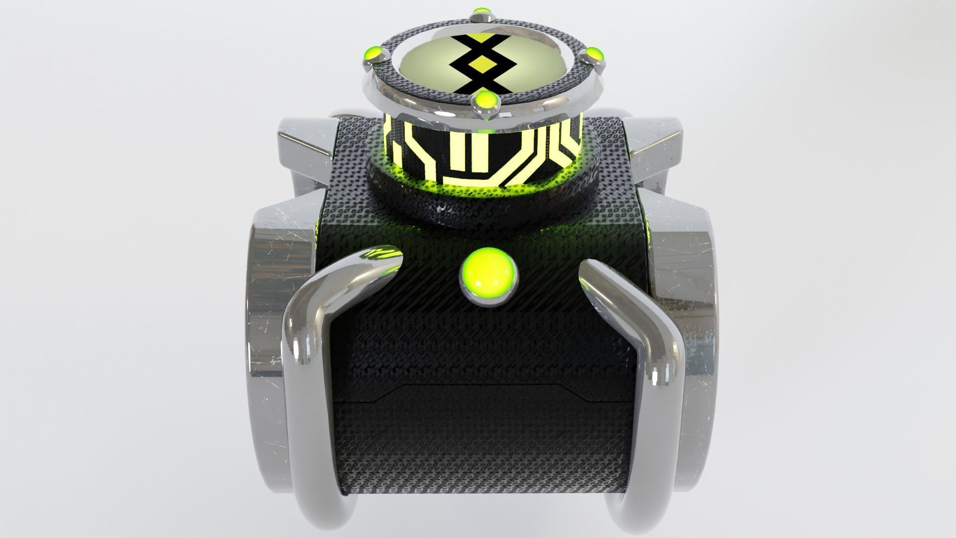 Ben 10 Omnitrix Watch Animated 3D model_3