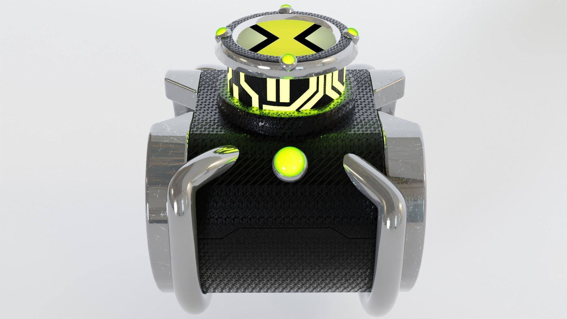 Ben 10 Omnitrix Watch Animated 3D model_2