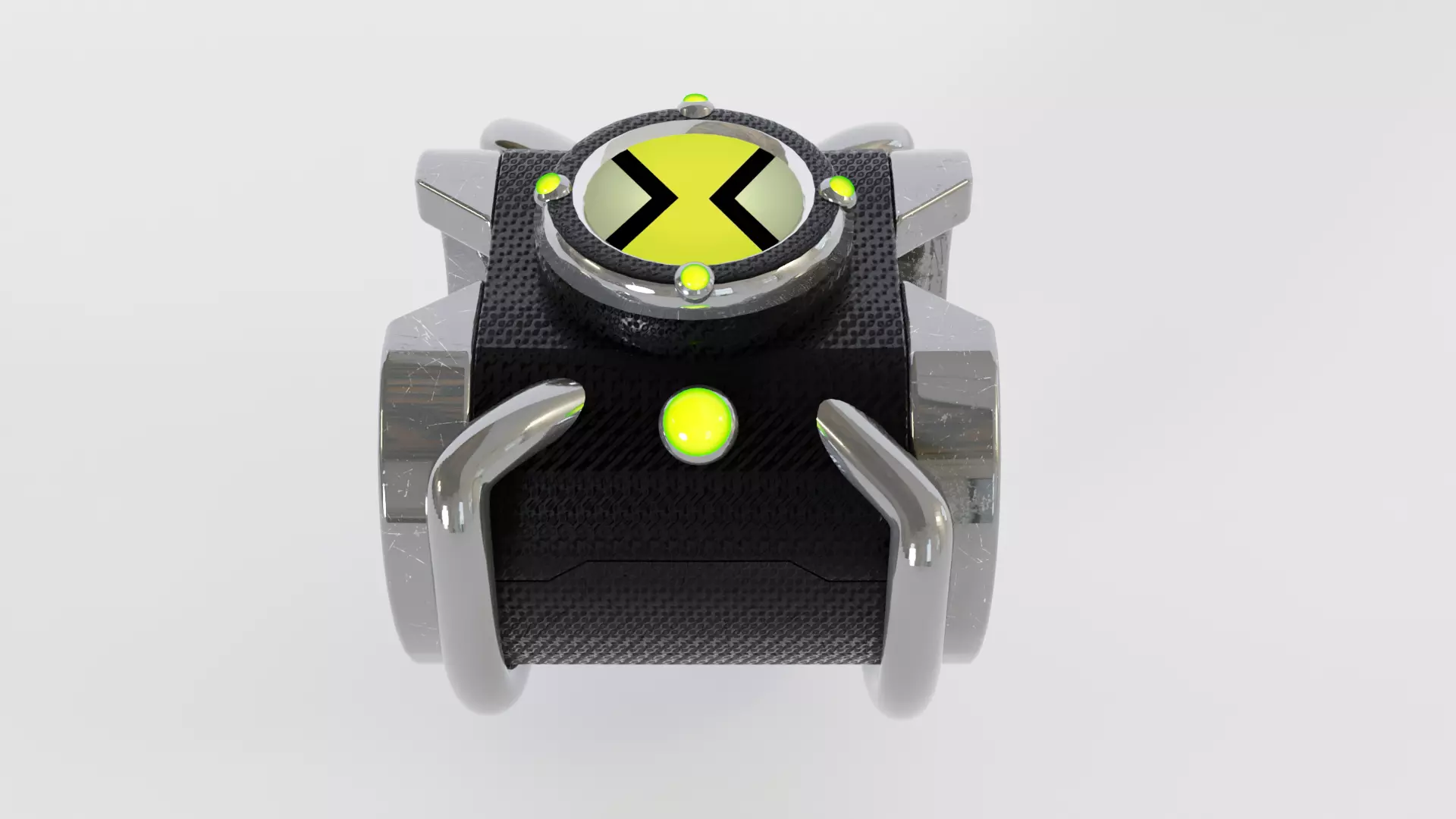 Ben 10 Omnitrix Watch Animated 3D model_0