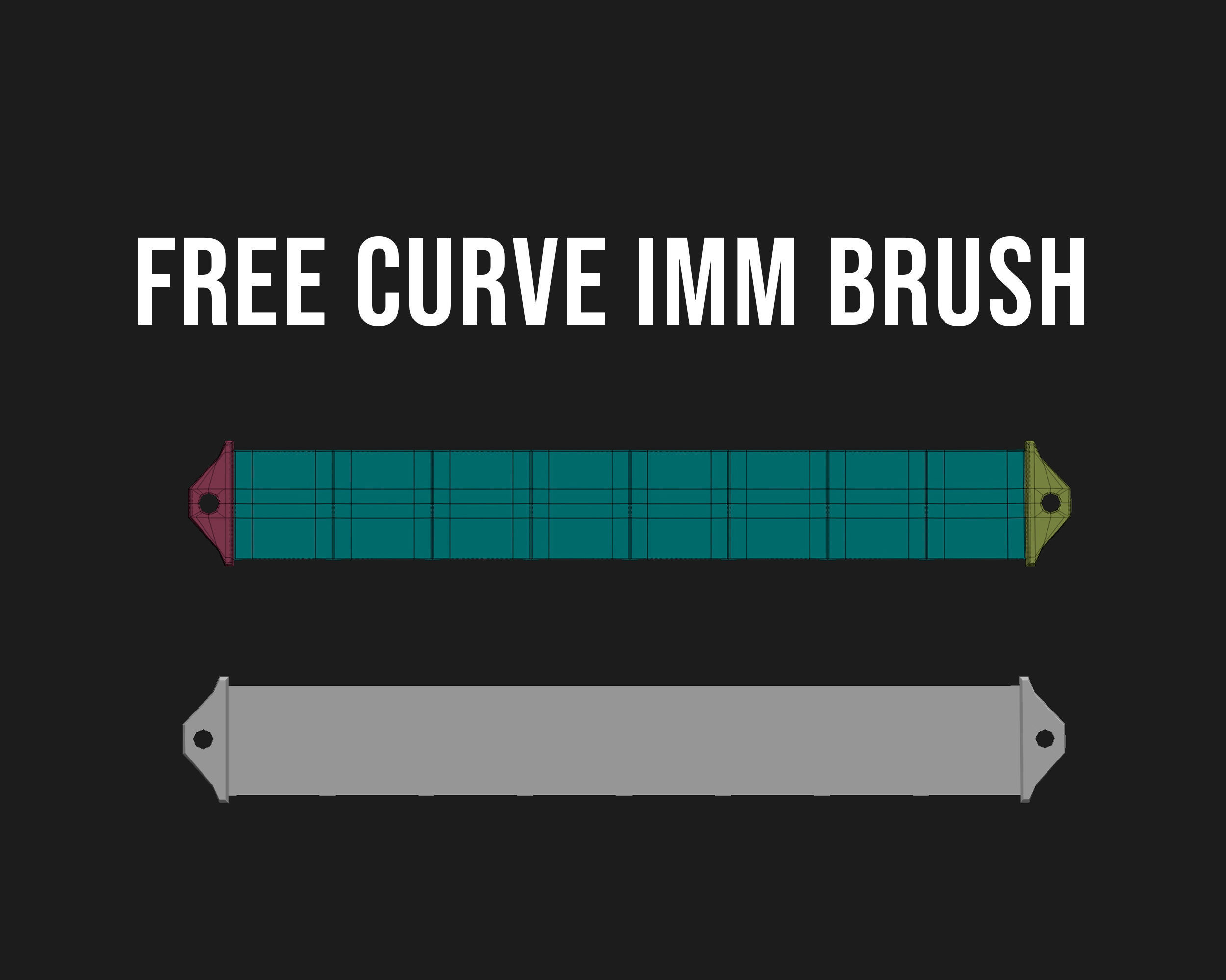 30 electric guitar shapes IMM brush Zbrush 3D model_17