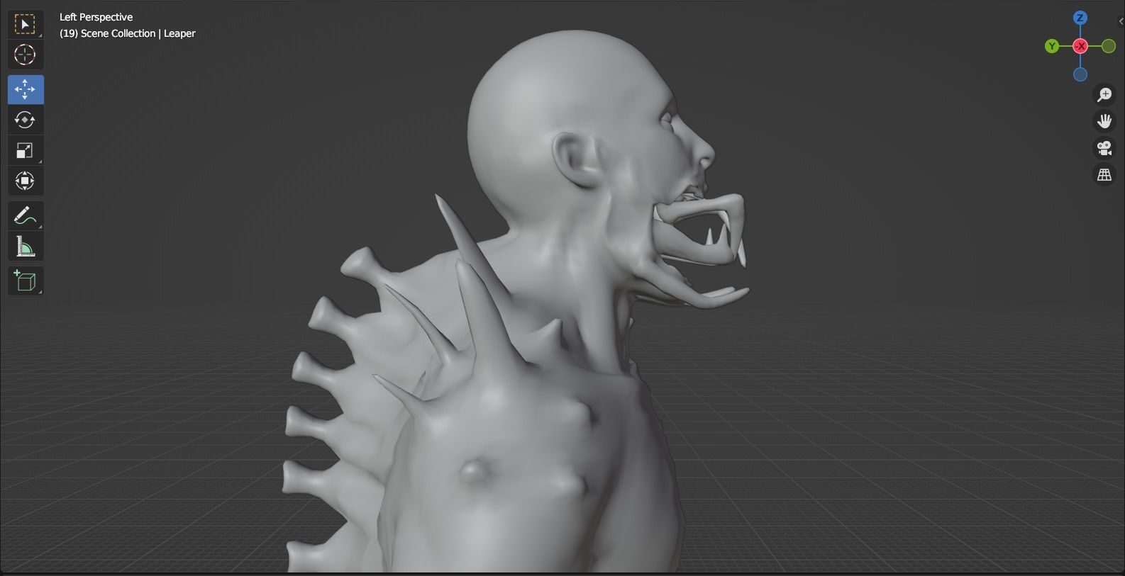 Dead Space Leaper Low-poly 3D model_37