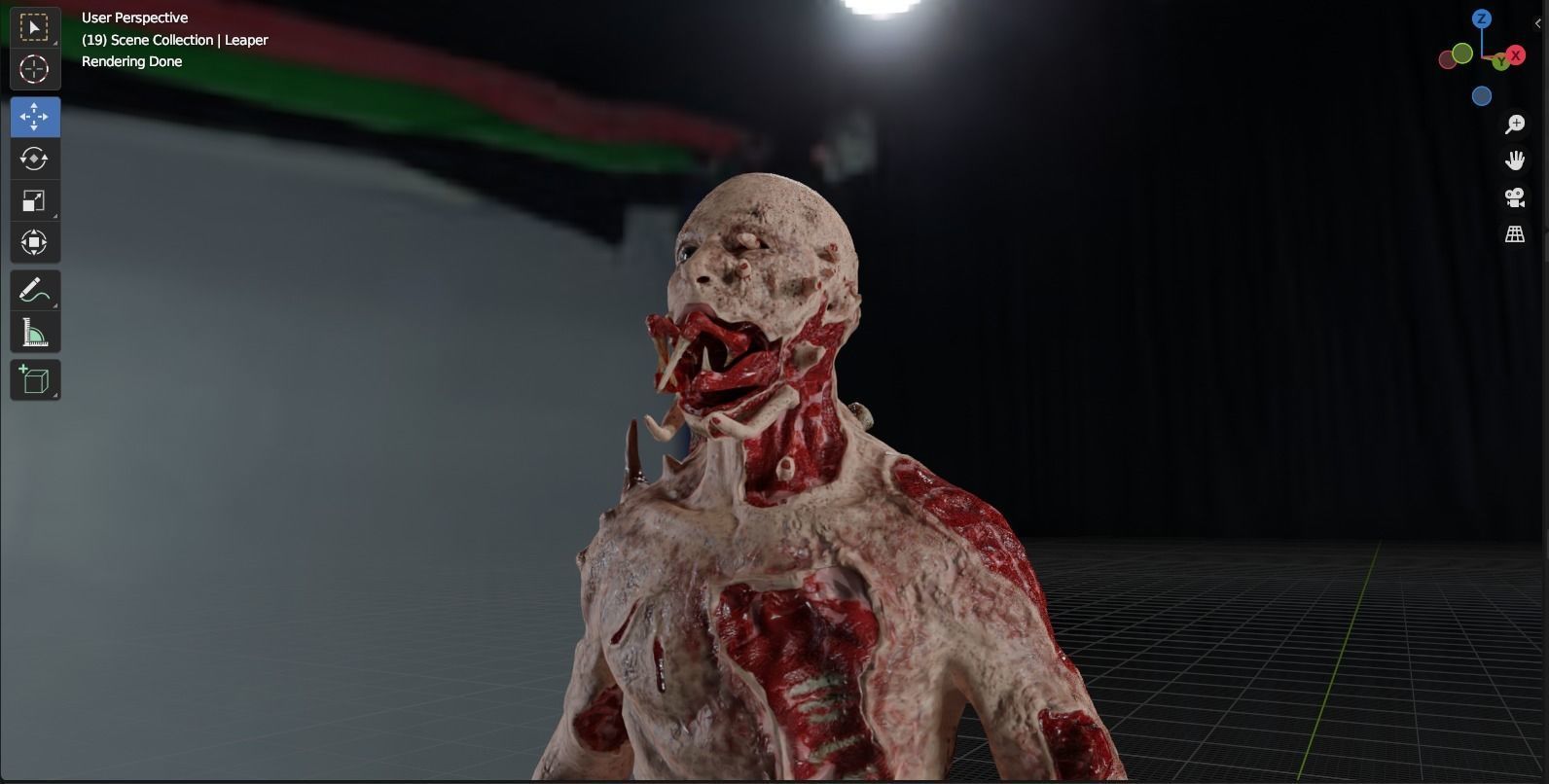 Dead Space Leaper Low-poly 3D model_3