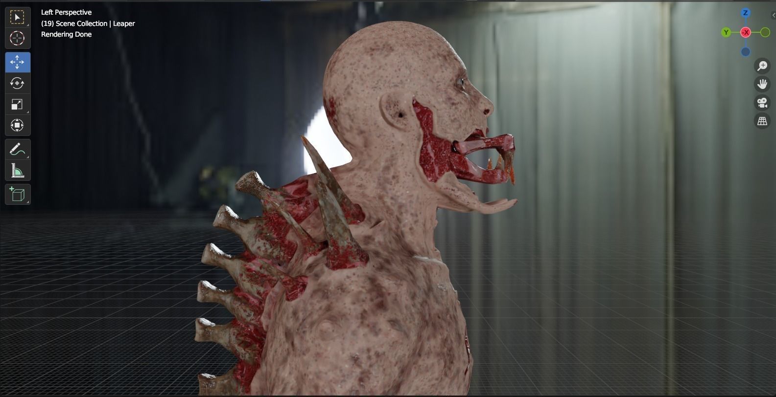 Dead Space Leaper Low-poly 3D model_35