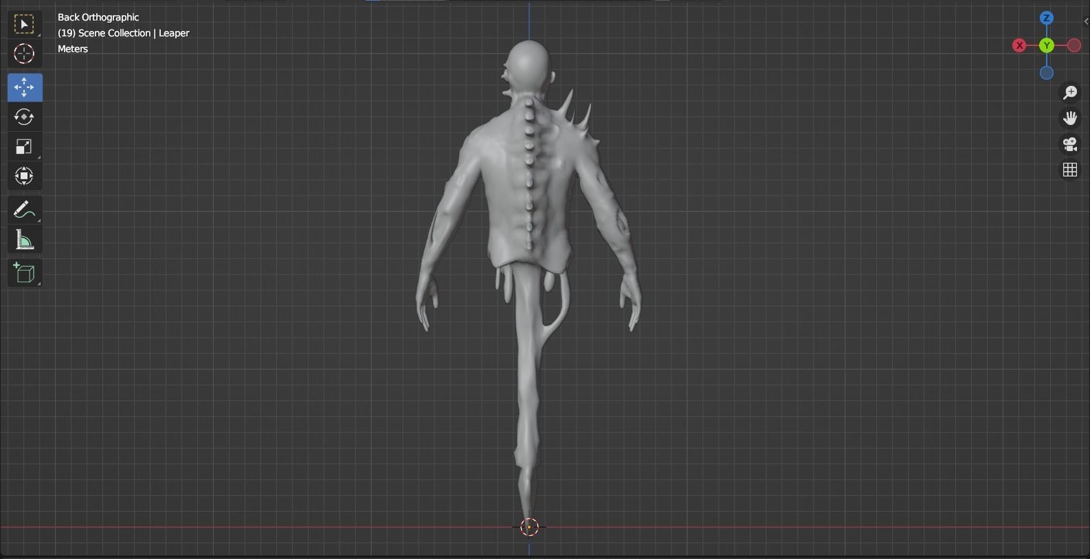 Dead Space Leaper Low-poly 3D model_20
