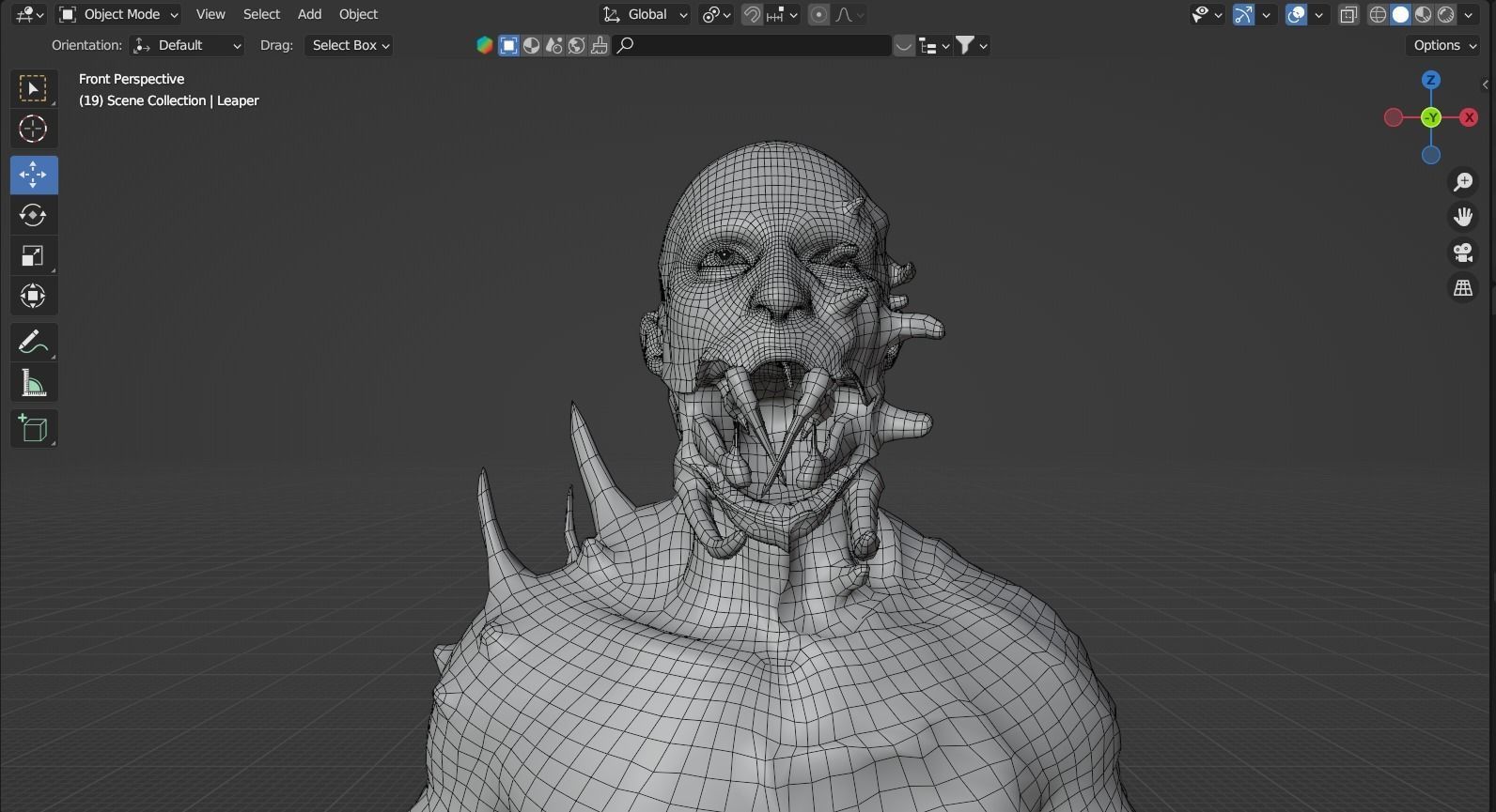 Dead Space Leaper Low-poly 3D model_9