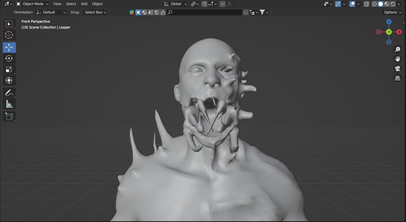 Dead Space Leaper Low-poly 3D model_8