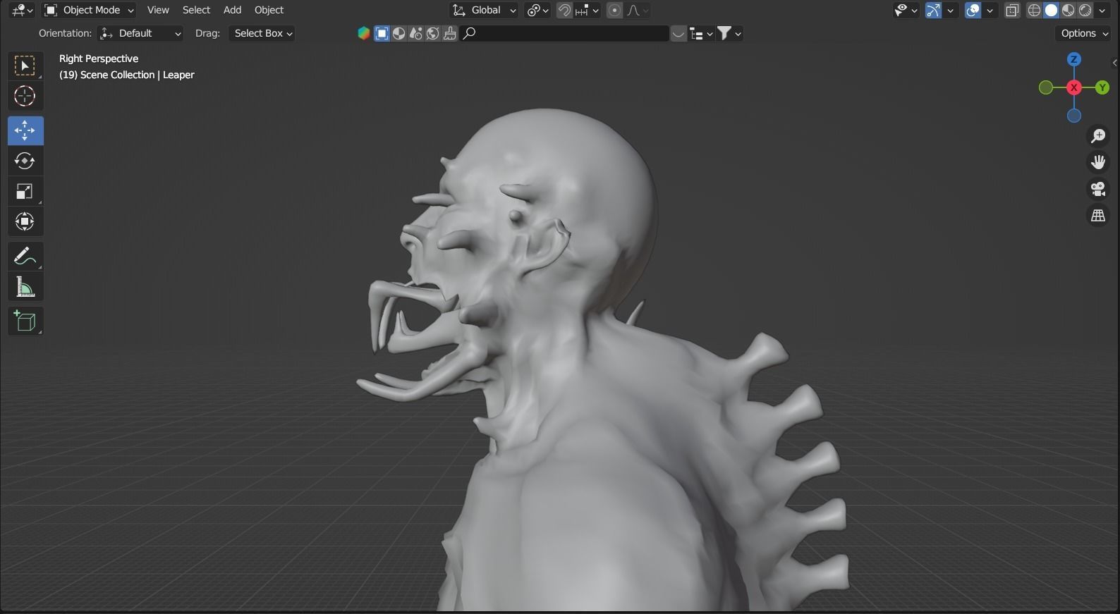 Dead Space Leaper Low-poly 3D model_29