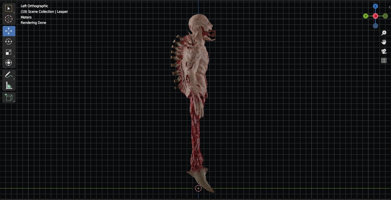 Dead Space Leaper Low-poly 3D model_22
