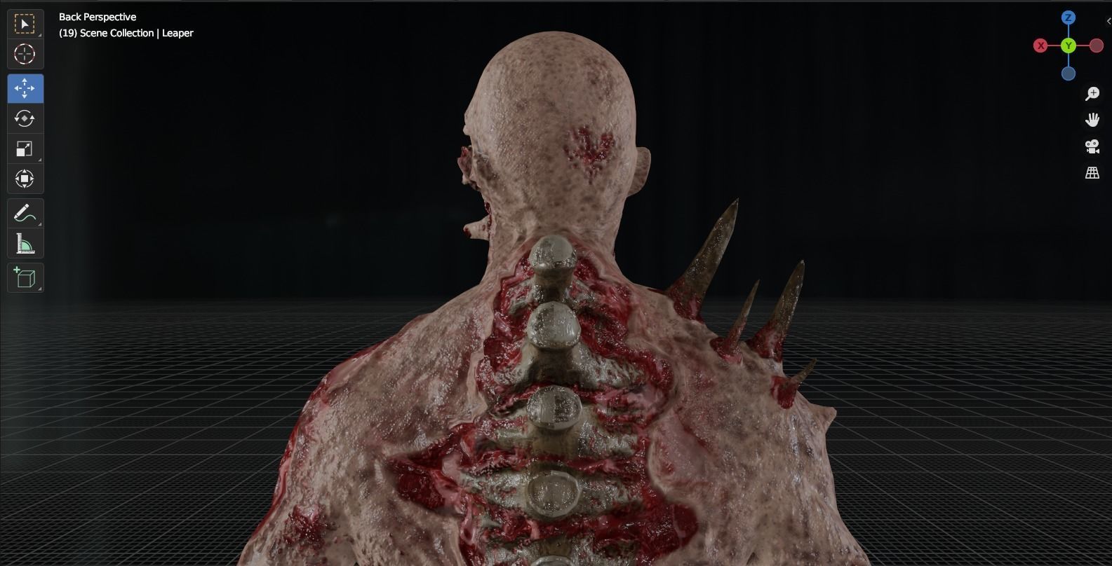 Dead Space Leaper Low-poly 3D model_32