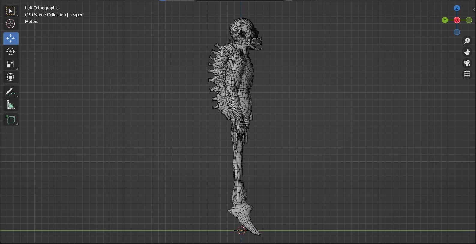 Dead Space Leaper Low-poly 3D model_26