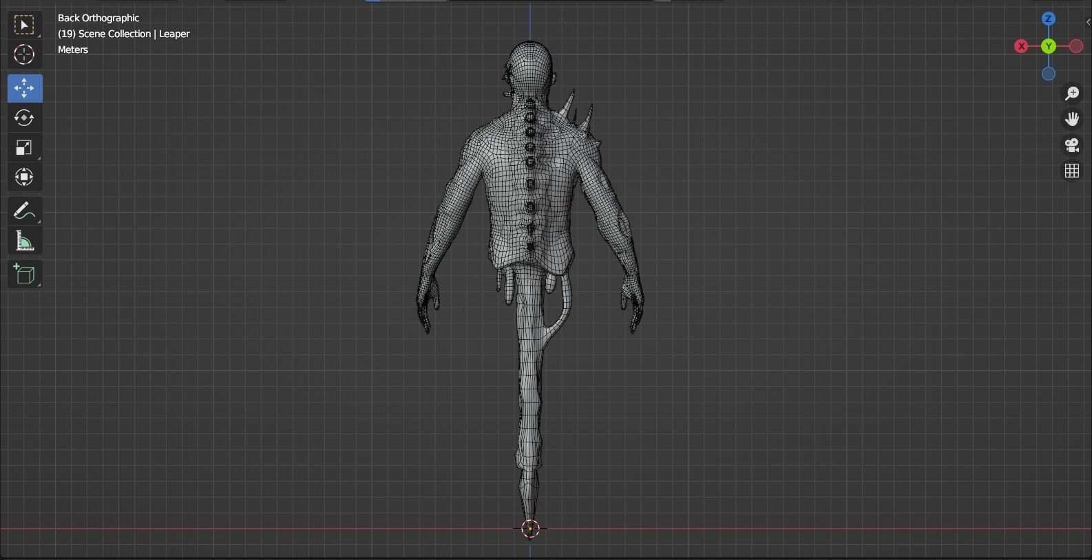 Dead Space Leaper Low-poly 3D model_21
