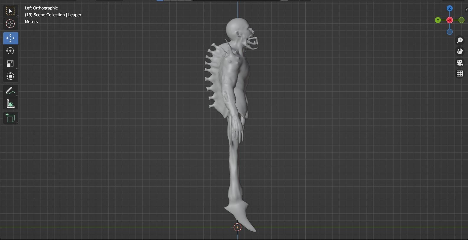 Dead Space Leaper Low-poly 3D model_25