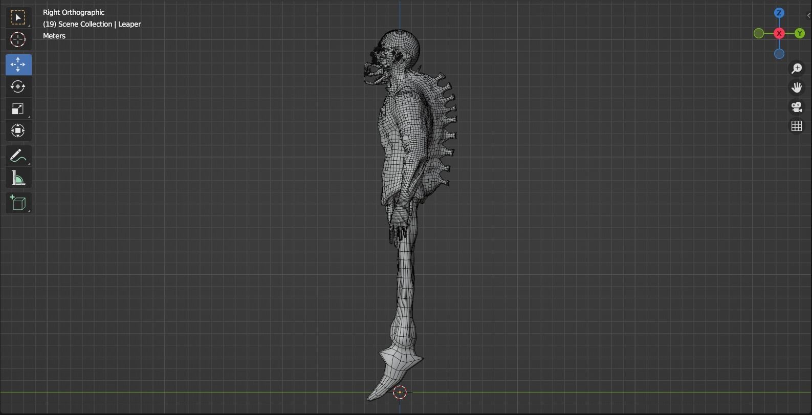 Dead Space Leaper Low-poly 3D model_17