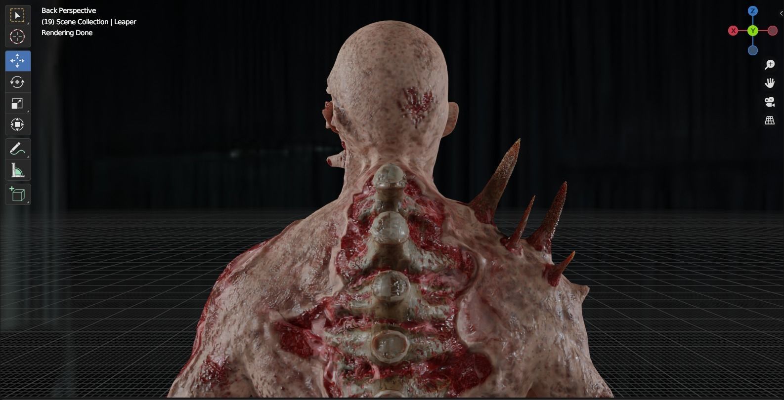 Dead Space Leaper Low-poly 3D model_24