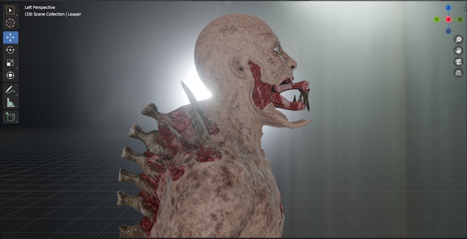 Dead Space Leaper Low-poly 3D model_36