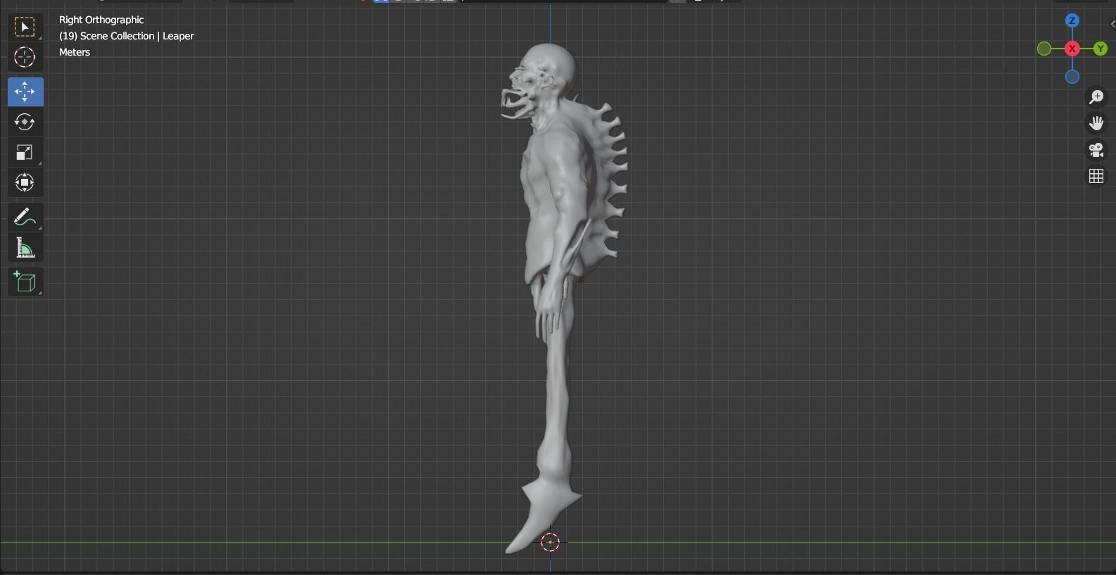 Dead Space Leaper Low-poly 3D model_16