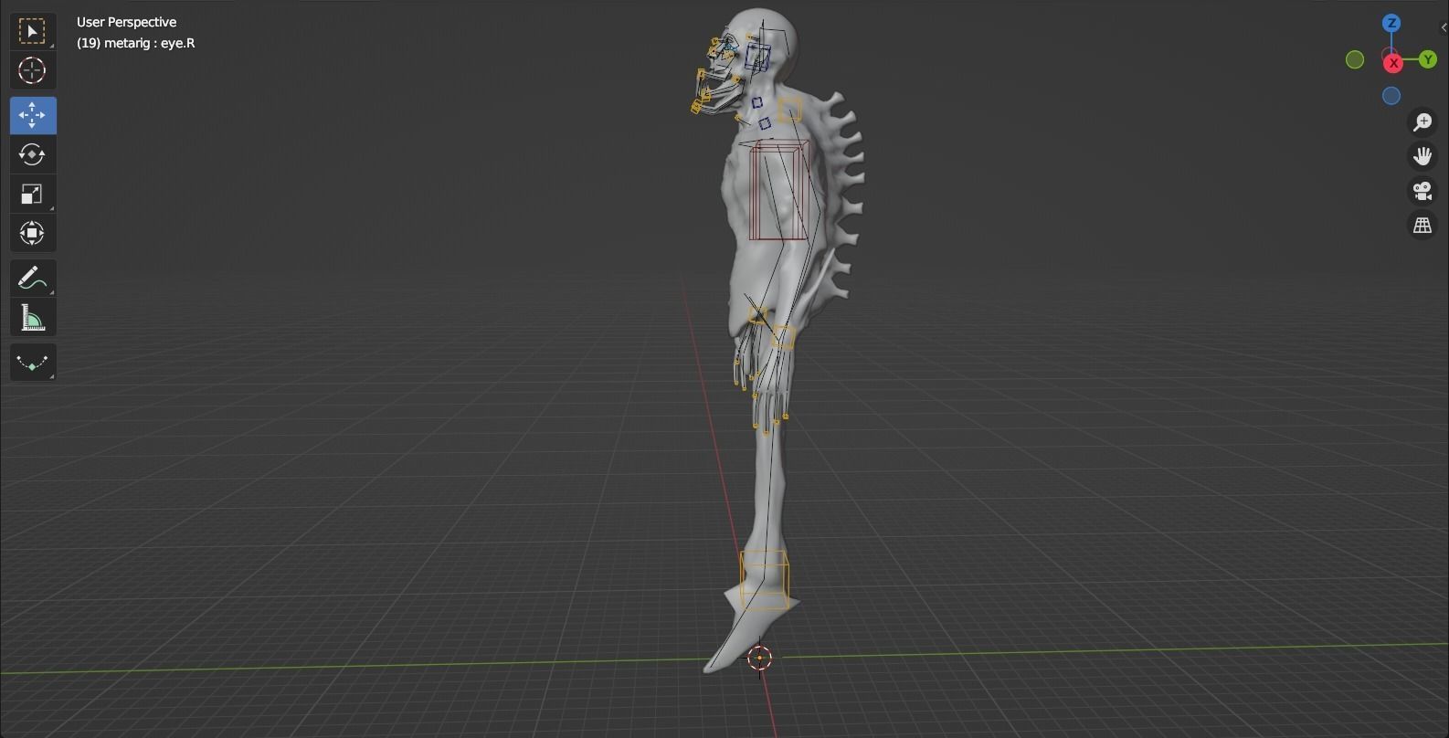 Dead Space Leaper Low-poly 3D model_42