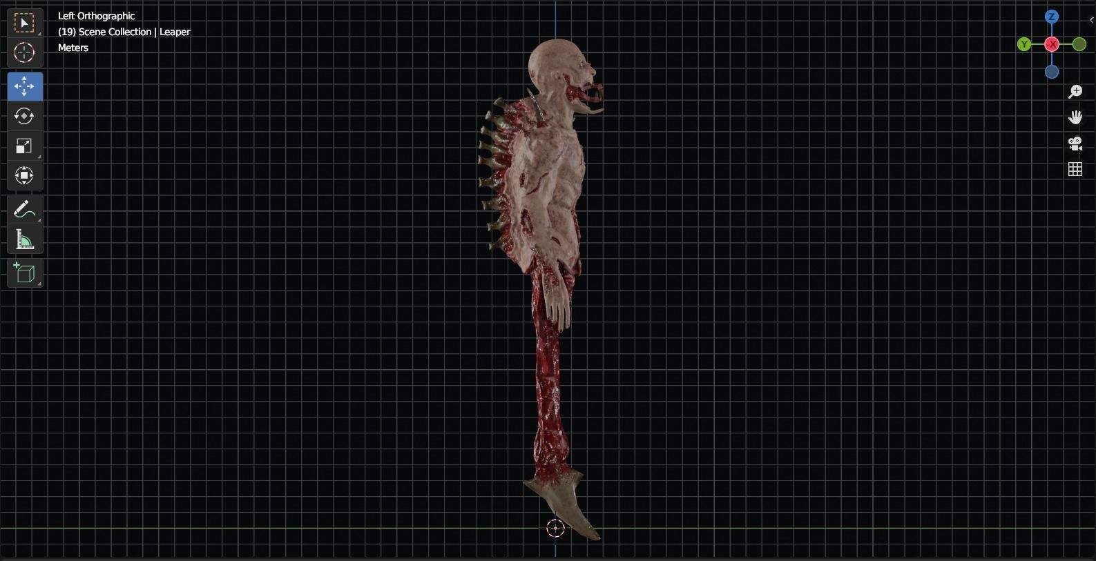 Dead Space Leaper Low-poly 3D model_23