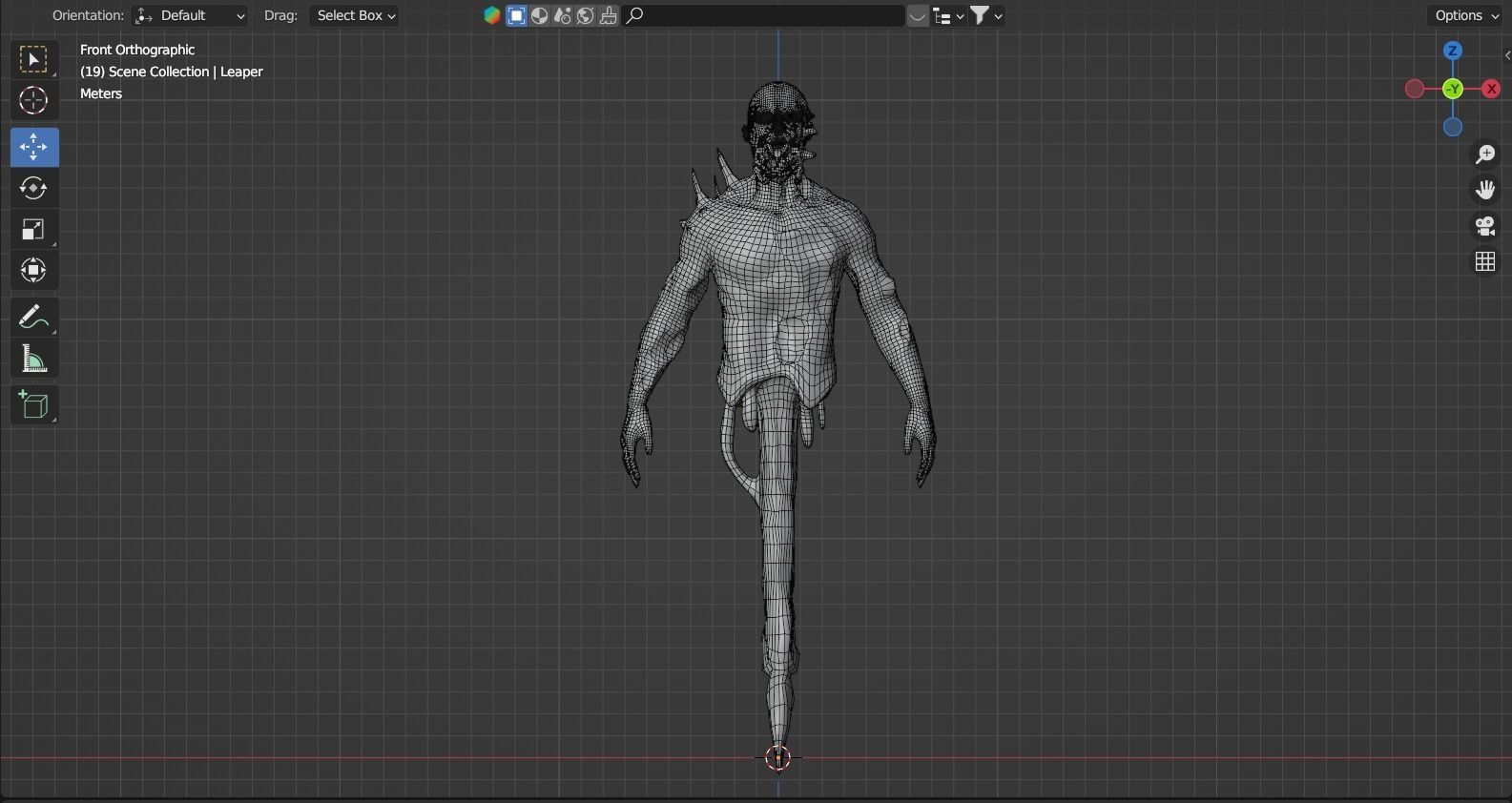 Dead Space Leaper Low-poly 3D model_13
