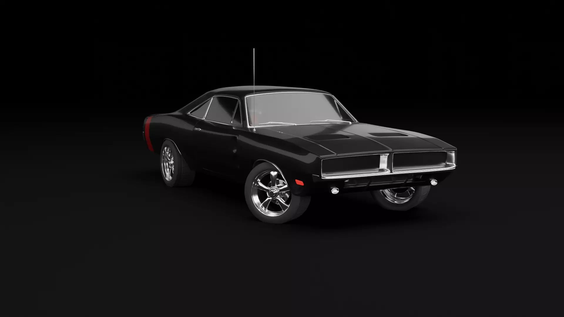Dodge Charger RT 1969 Free 3D model