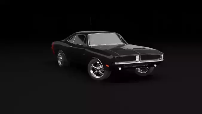 Dodge Charger  RT 1969 Free 3D model