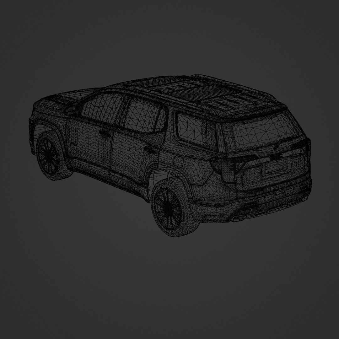 GMC Acadia AT4 2020 Low-poly 3D model_8