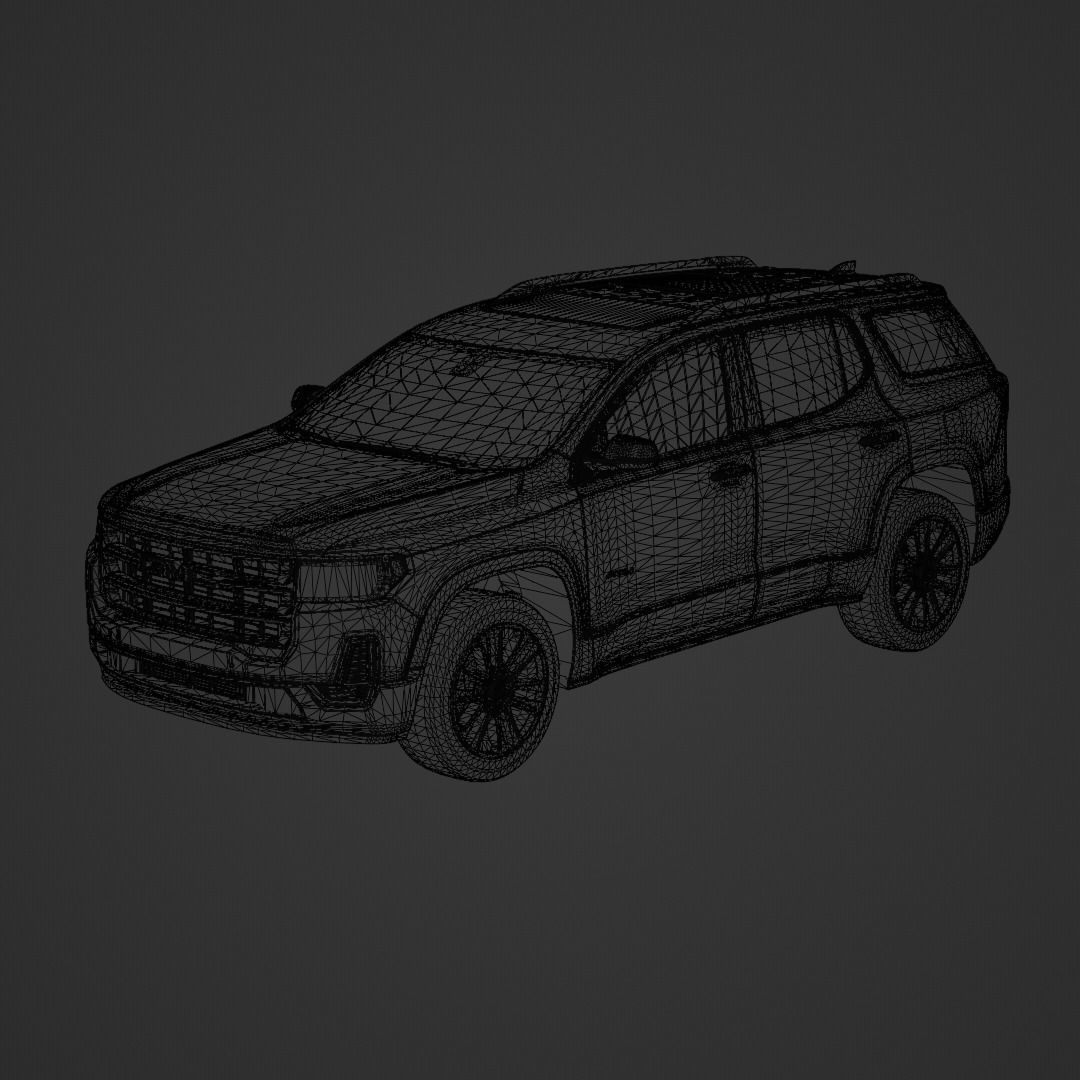 GMC Acadia AT4 2020 Low-poly 3D model_7