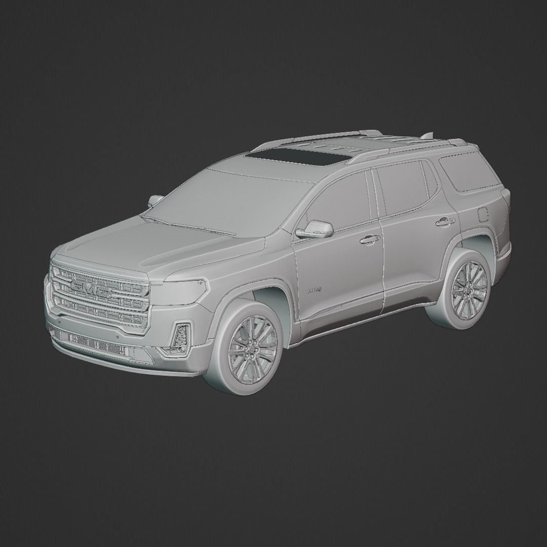 GMC Acadia AT4 2020 Low-poly 3D model_5