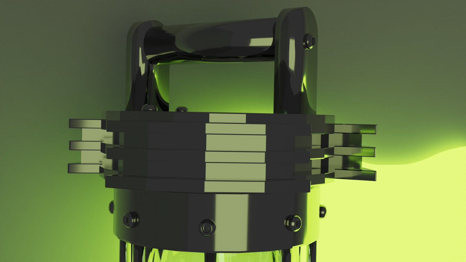 Ooze broken canister radioactive mutagen  3D model_2