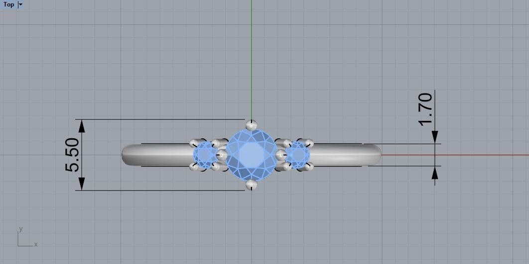 Ring zirconia 82 3D print model_13