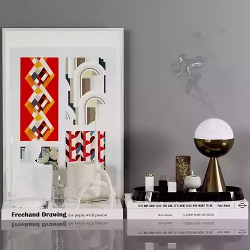 Decorative set 3D model