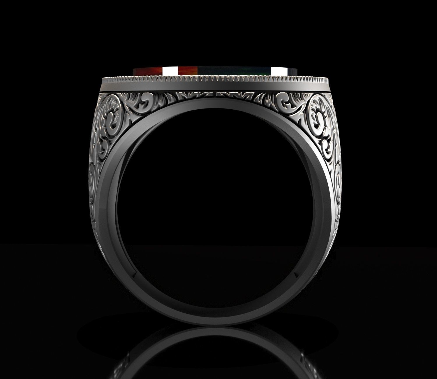 Mens Ring 3D print model_2
