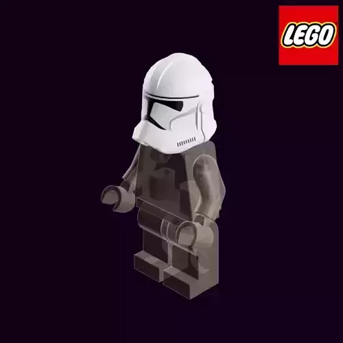 Lego Minifigure Headgear Helmet SW Clone Trooper 3D print model
