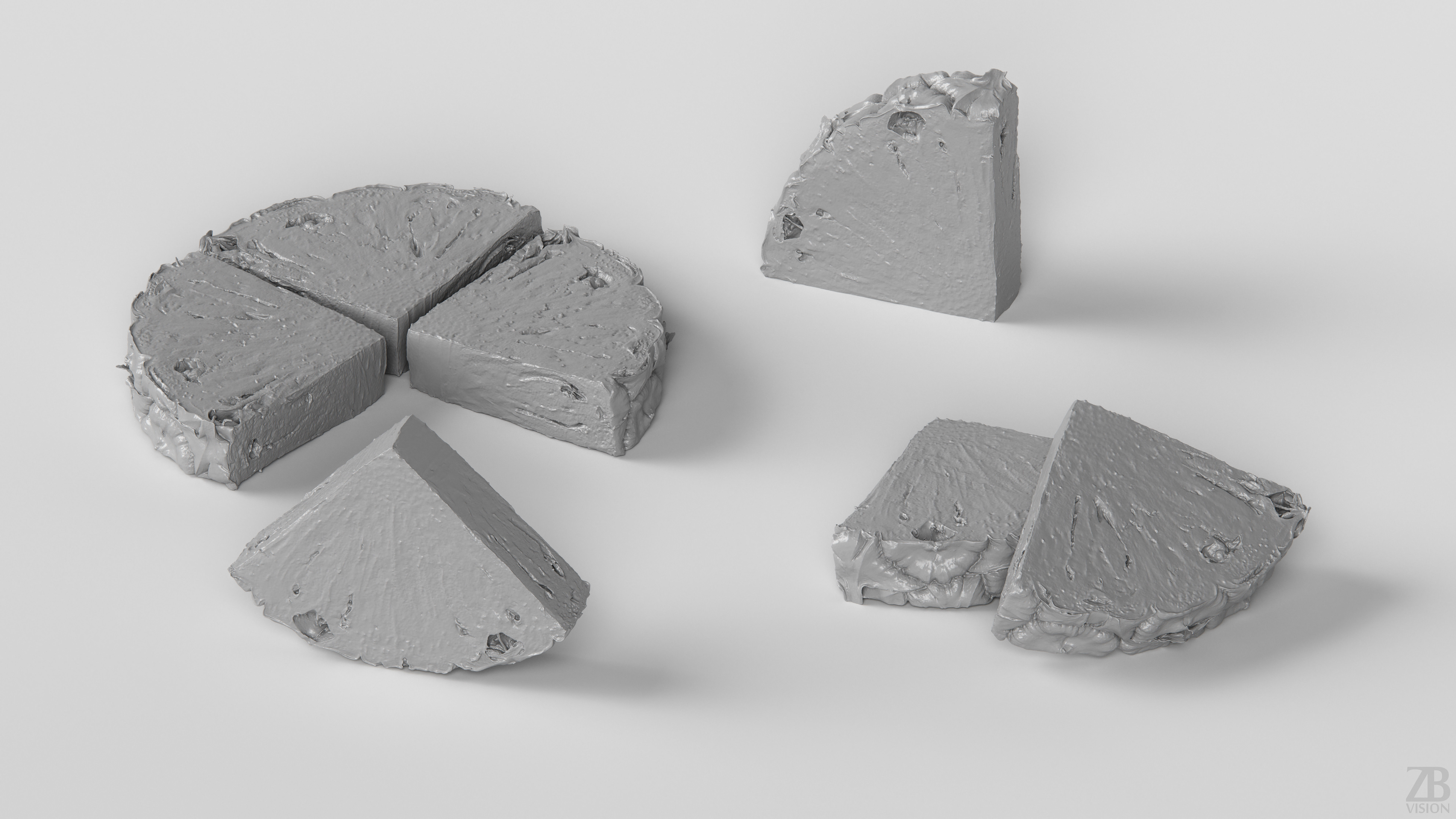 Pineapple 3D model_3