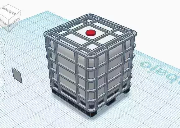 water tank portable scale 1-50 3D print model
