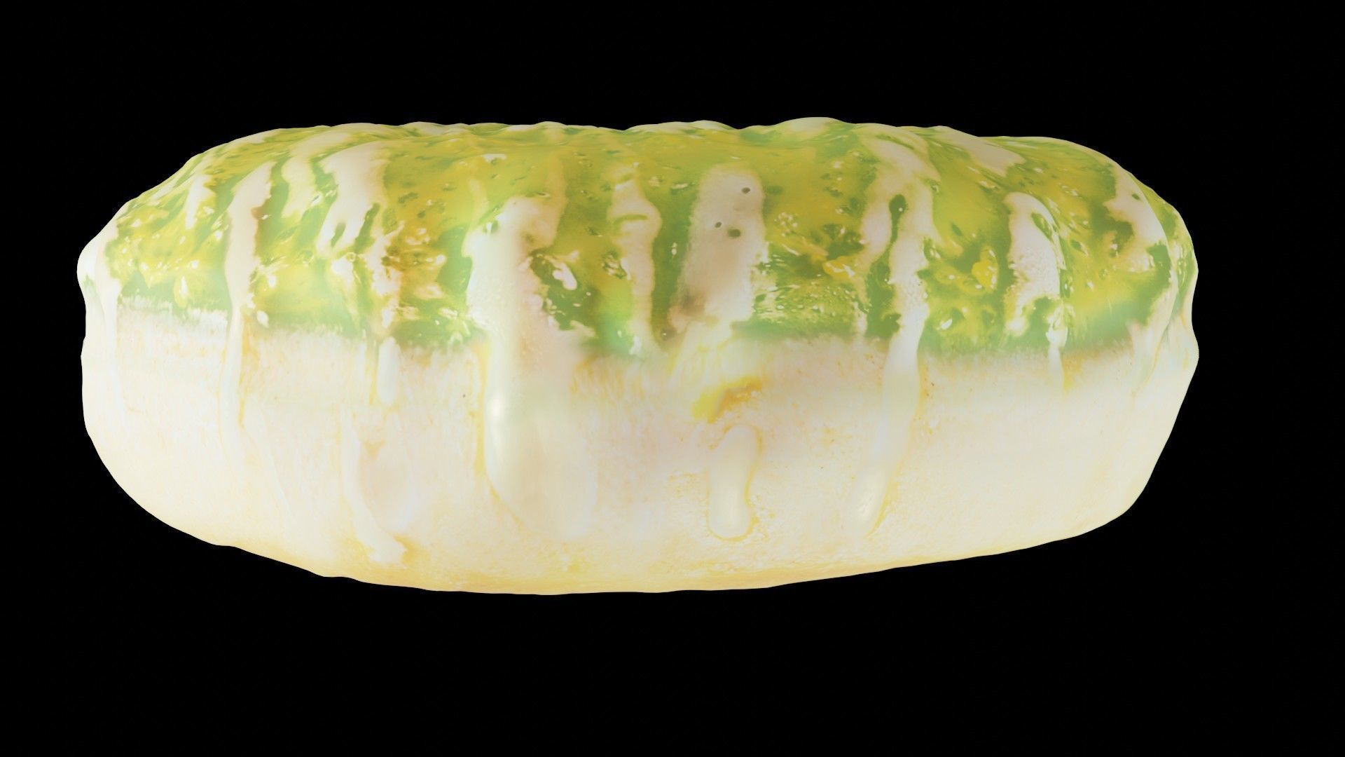 Scanned Donuts 5 flavors 1 high and 2 lowpoly versions Low-poly 3D model_7