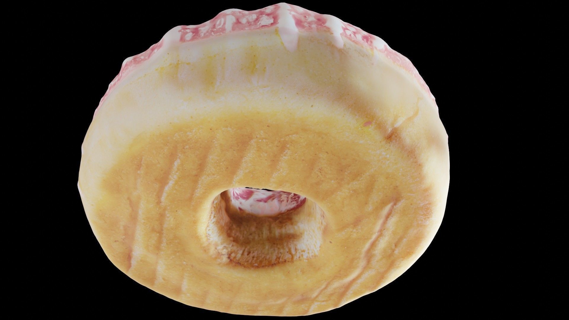 Scanned Donuts 5 flavors 1 high and 2 lowpoly versions Low-poly 3D model_9