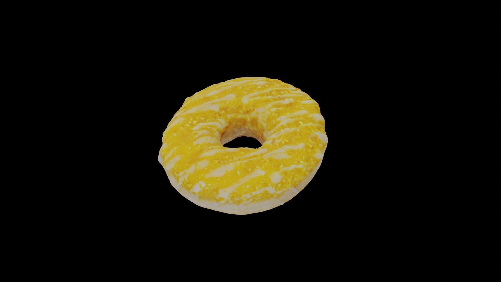 Scanned Donuts 5 flavors 1 high and 2 lowpoly versions Low-poly 3D model_59