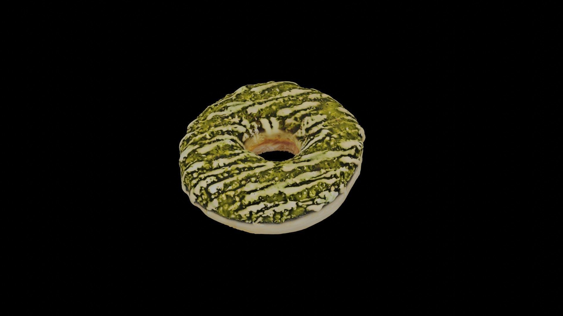 Scanned Donuts 5 flavors 1 high and 2 lowpoly versions Low-poly 3D model_107