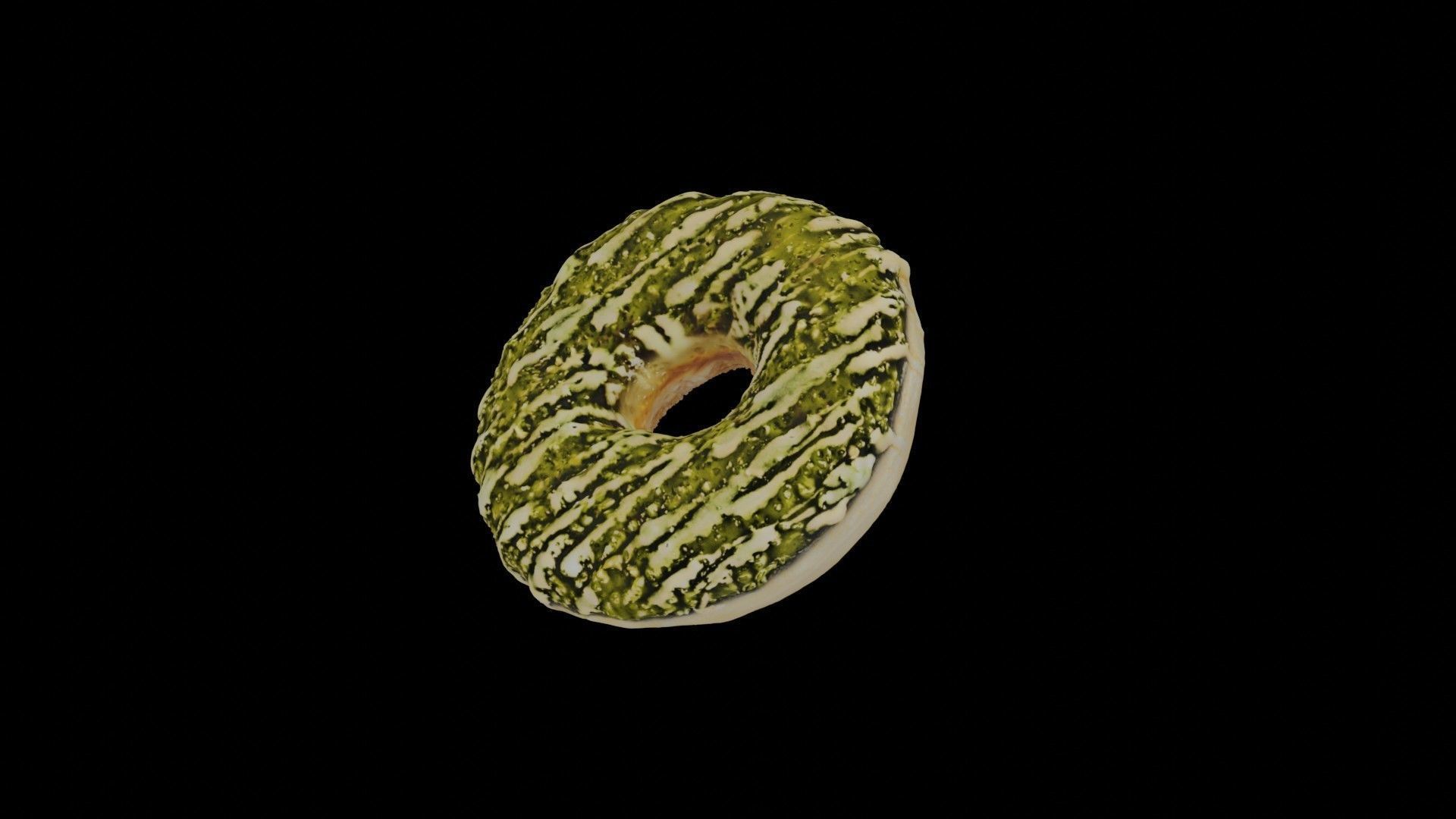 Scanned Donuts 5 flavors 1 high and 2 lowpoly versions Low-poly 3D model_98